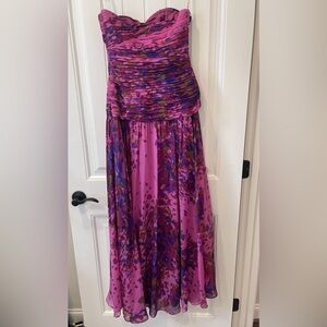 Monique Lhuillier Silk Gown Size 2